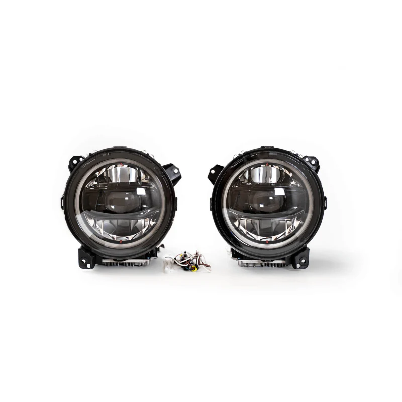 DV8 Offroad 2020-2025 Jeep Gladiator JT Wrangler LED Headlights Model HLCJL-02 - Image 12
