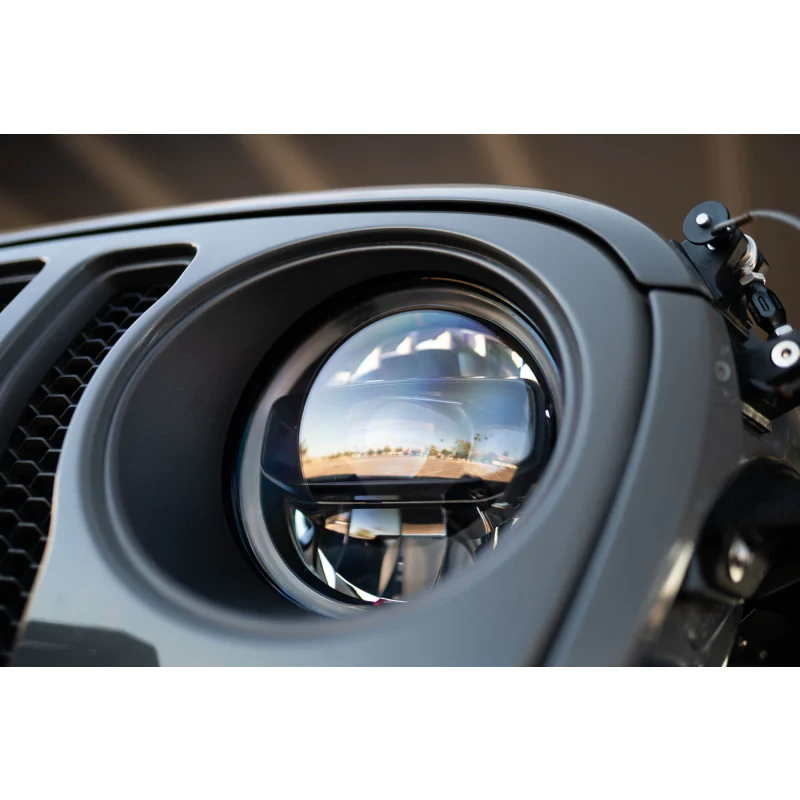 DV8 Offroad 2020-2025 Jeep Gladiator JT Wrangler LED Headlights Model HLCJL-02 - Image 3