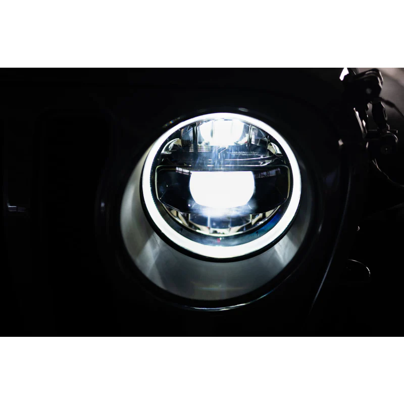 DV8 Offroad 2020-2025 Jeep Gladiator JT Wrangler LED Headlights Model HLCJL-02 - Image 4