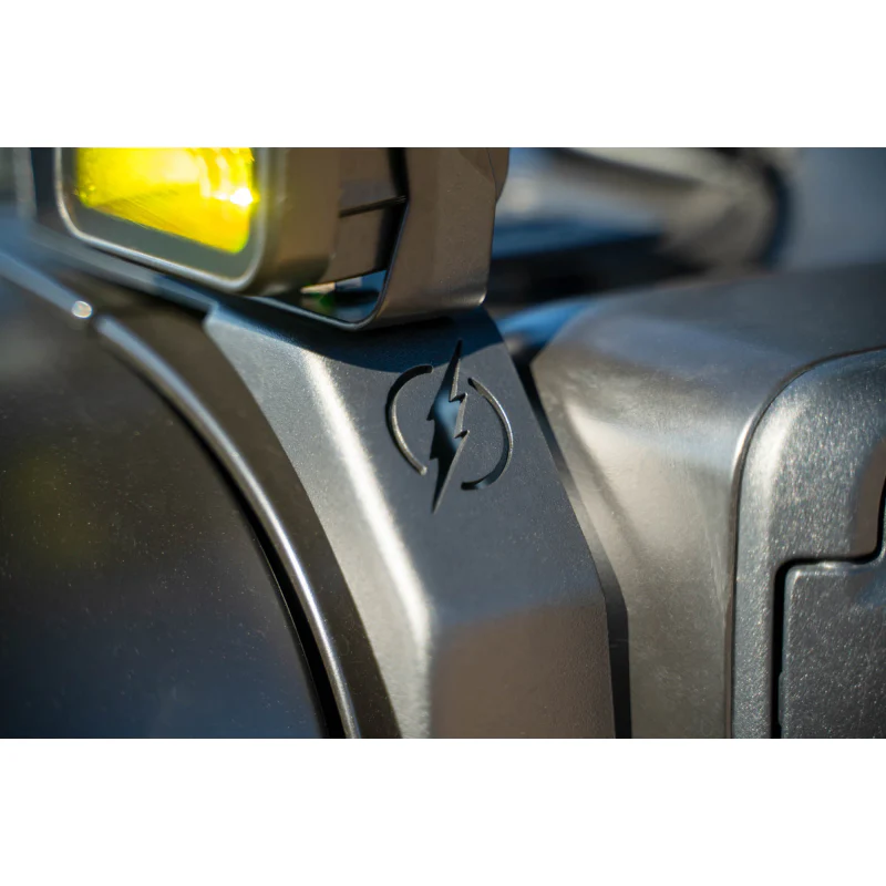 DV8 Offroad 2020-2025 Jeep Wrangler JL JLU 4xe Gladiator JT Dual Light Pod Mounts Model LBJL-12 - Image 11