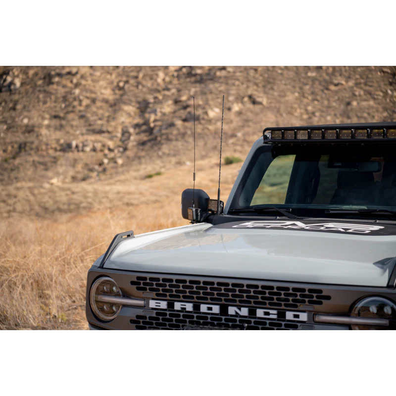 DV8 Offroad 2021-2025 Ford Bronco A-Pillar Dual Light Pod Drop Mounts Model LBBR-08 - Image 6