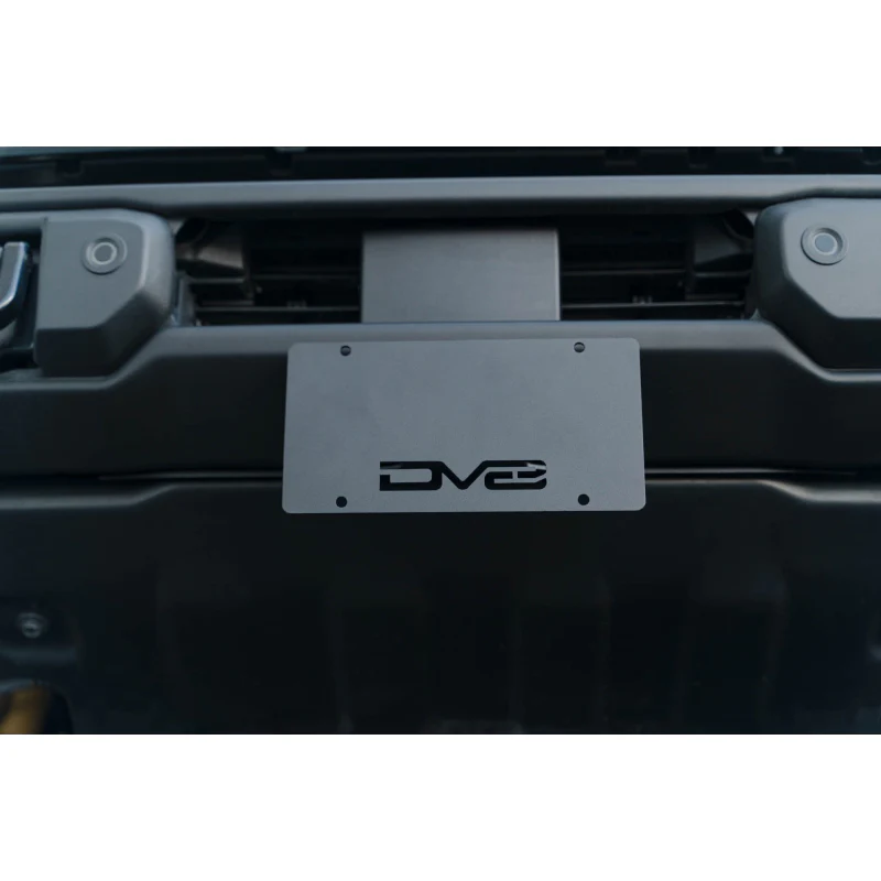DV8 Offroad 2021-2025 Ford Bronco Capable Bumper Front License Plate Mount Model LPBR-04 - Image 3