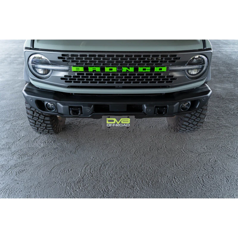 DV8 Offroad 2021-2025 Ford Bronco Capable Bumper Front License Plate Mount Model LPBR-04 - Image 5