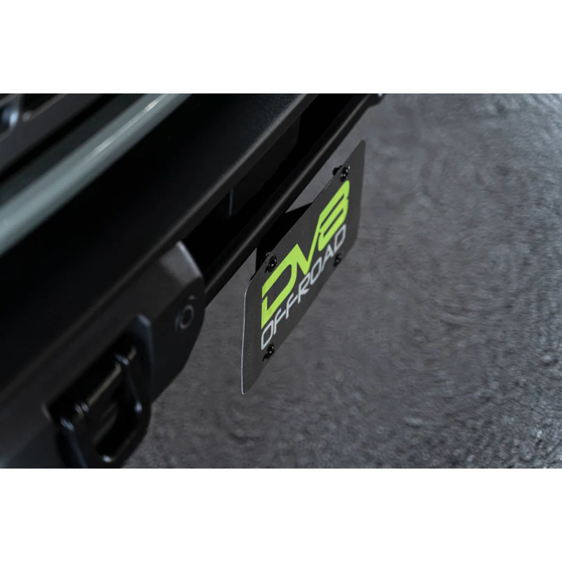 DV8 Offroad 2021-2025 Ford Bronco Capable Bumper Front License Plate Mount Model LPBR-04 - Image 6