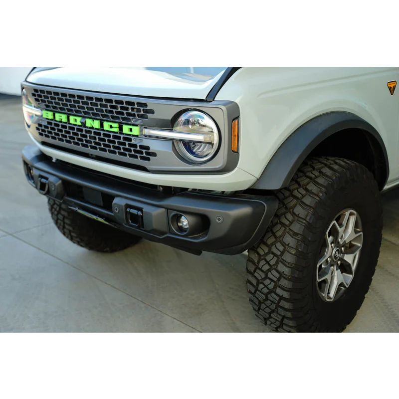 DV8 Offroad 2021-2025 Ford Bronco Capable Bumper Slanted Front License Plate Mount Model LPBR-05 - Image 10