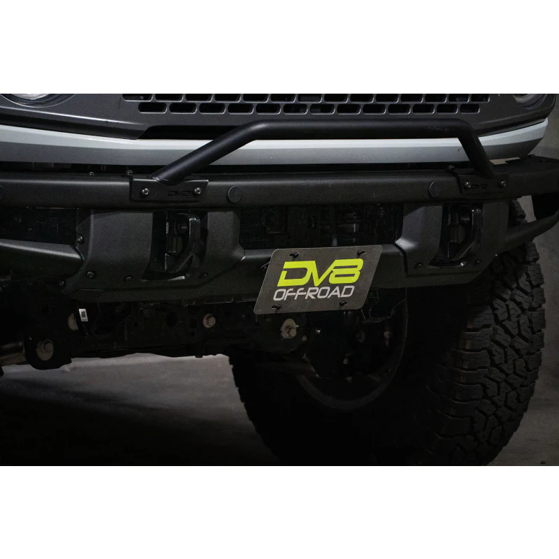 DV8 Offroad 2021-2025 Ford Bronco Factory Front Bumper License Relocation Bracket Model LPBR-01 - Image 10