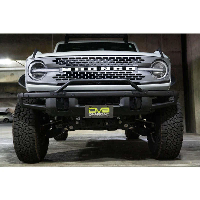 DV8 Offroad 2021-2025 Ford Bronco Factory Front Bumper License Relocation Bracket Model LPBR-01 - Image 2