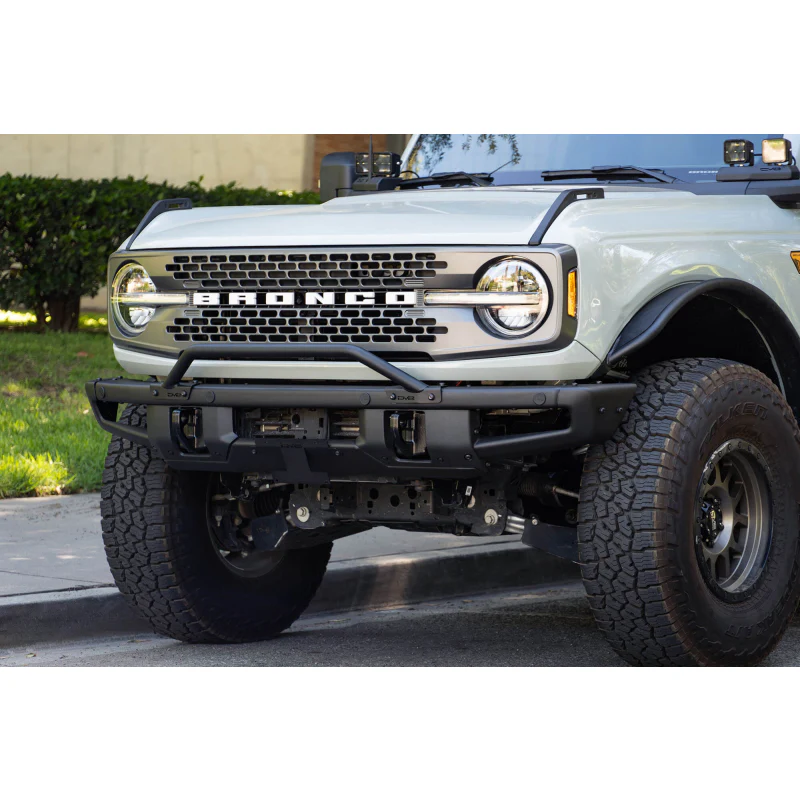 DV8 Offroad 2021-2025 Ford Bronco Factory Front Bumper License Relocation Bracket Model LPBR-01 - Image 7