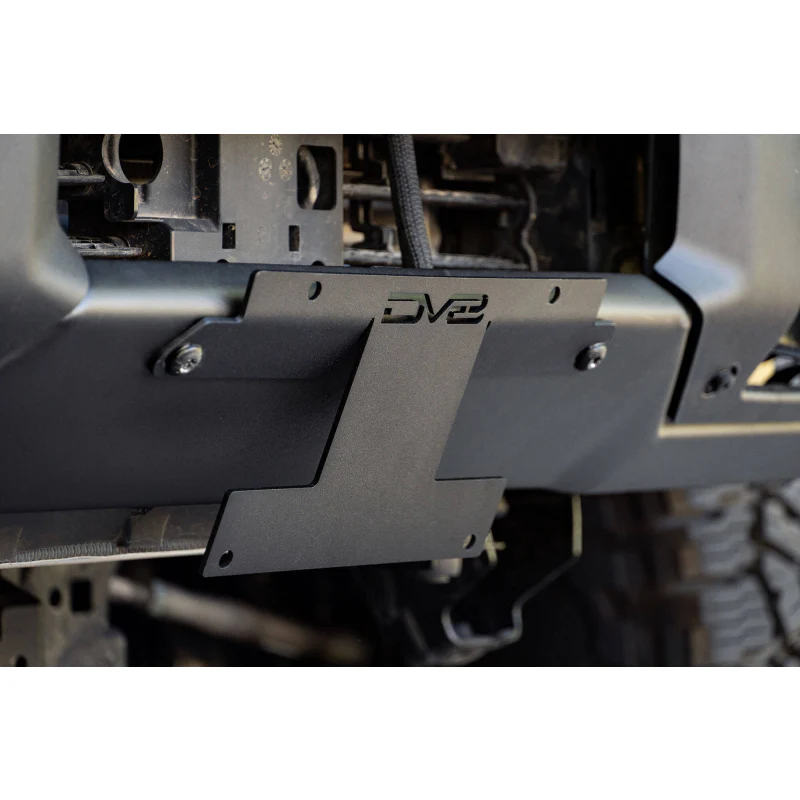DV8 Offroad 2021-2025 Ford Bronco Factory Front Bumper License Relocation Bracket Model LPBR-01 - Image 8
