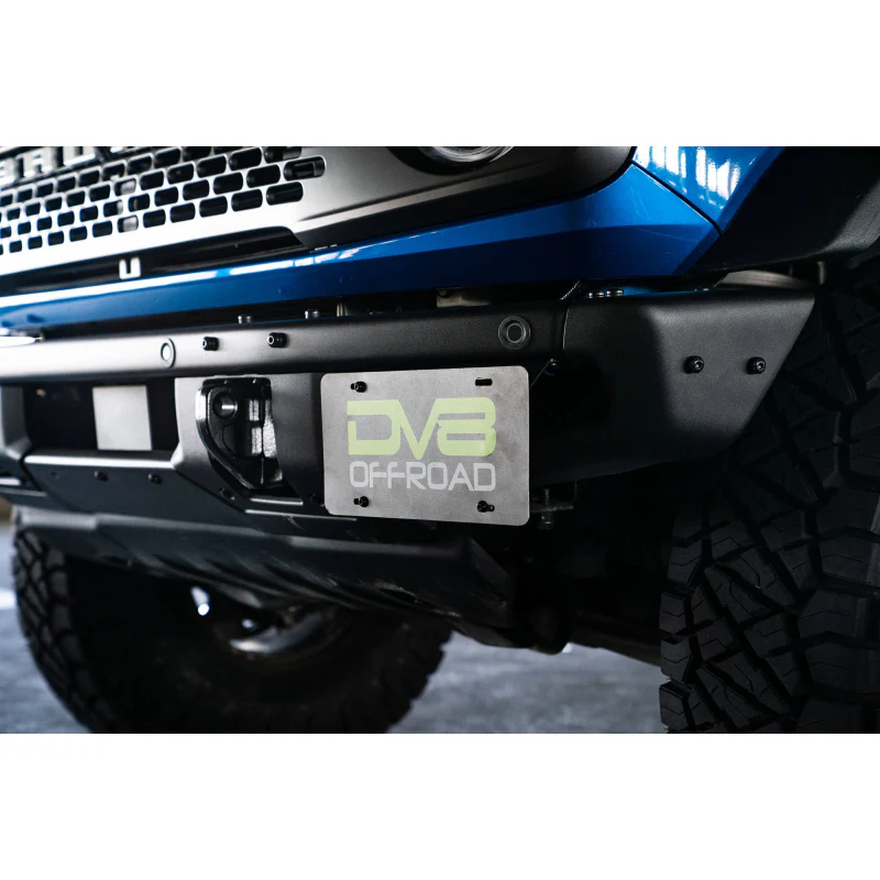 DV8 Offroad 2021-2025 Ford Bronco Factory Front Bumper License Relocation Bracket Model LPBR-02 - Image 17