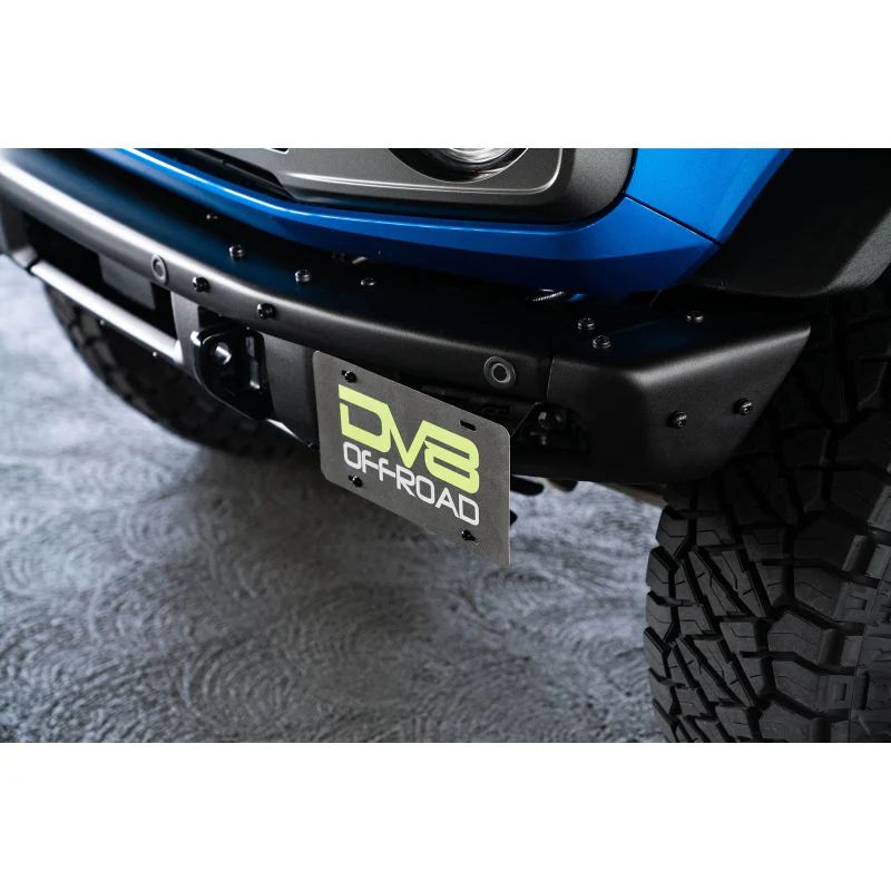 DV8 Offroad 2021-2025 Ford Bronco Factory Front Bumper License Relocation Bracket Model LPBR-02 - Image 3