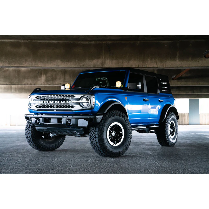 DV8 Offroad 2021-2025 Ford Bronco Factory Front Bumper License Relocation Bracket Model LPBR-02 - Image 5