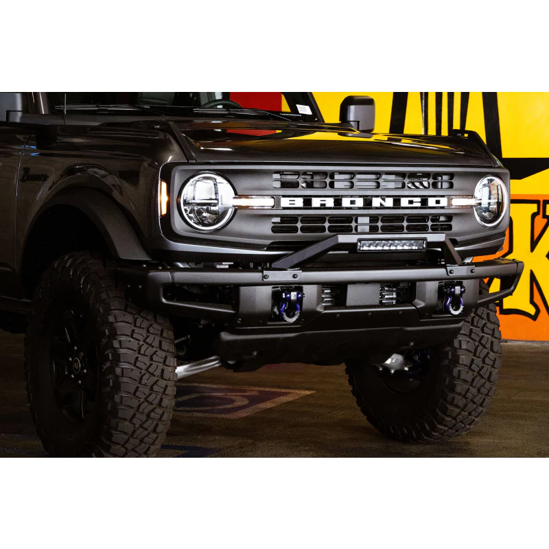 DV8 Offroad 2021-2025 Ford Bronco Factory Modular Front Bumper Bull Bar Model LBBR-04 - Image 15