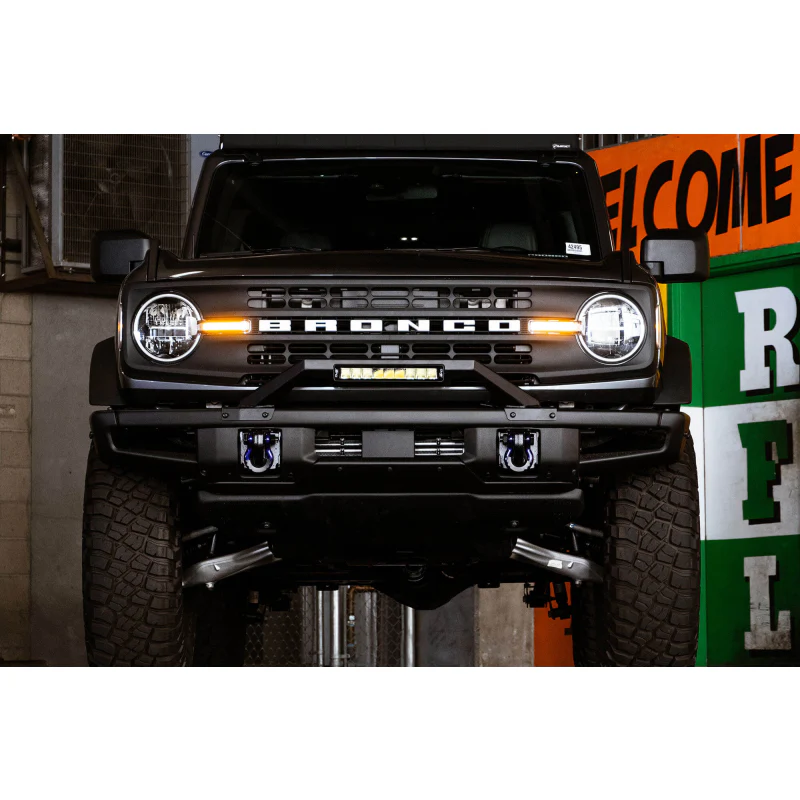 DV8 Offroad 2021-2025 Ford Bronco Factory Modular Front Bumper Bull Bar Model LBBR-04 - Image 7