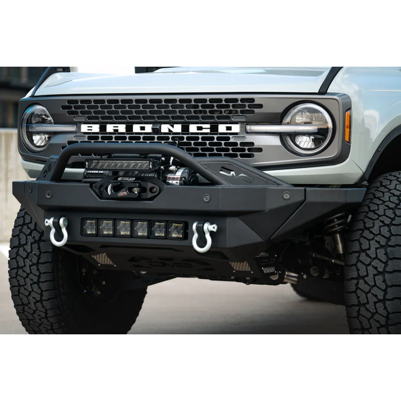 DV8 Offroad 2021-2025 Ford Bronco Fs-15 Series Winch Front Bumper Model FBBR-02 - Image 3