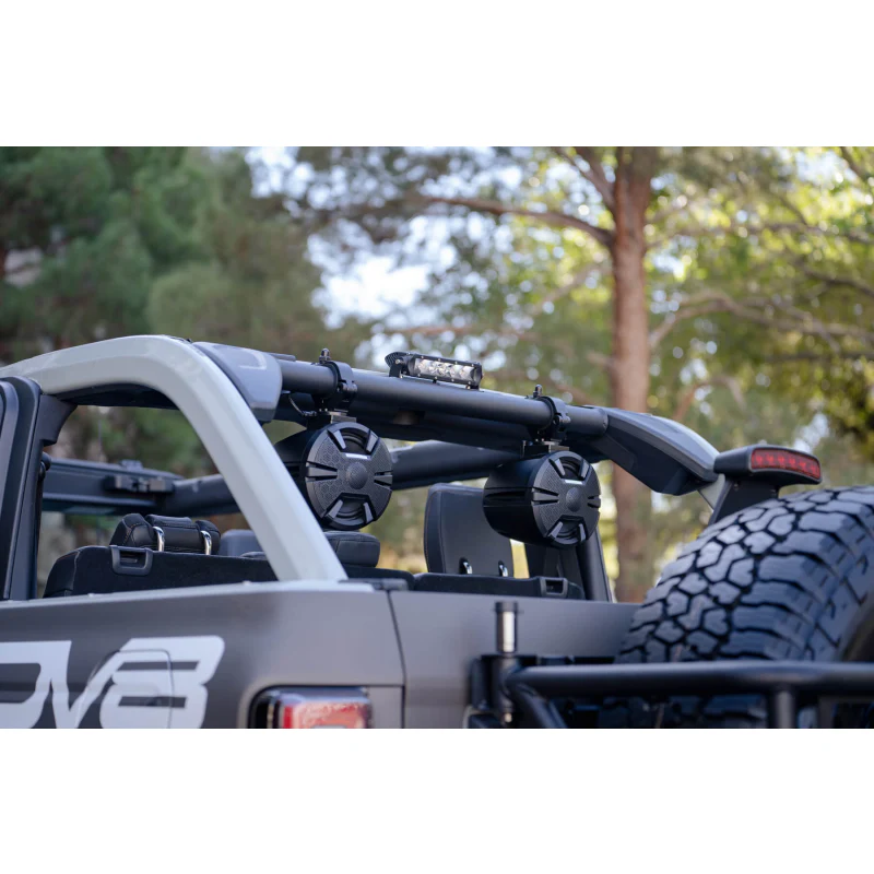 DV8 Offroad 2021-2025 Ford Bronco Rear Speaker, Light Mount Bar Model BRSB-01 - Image 13