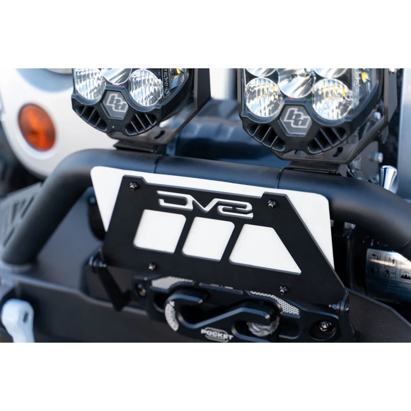DV8 Offroad Fairlead Mounted Flip-Up License Plate Bracket Model LPBM-02 - Image 3
