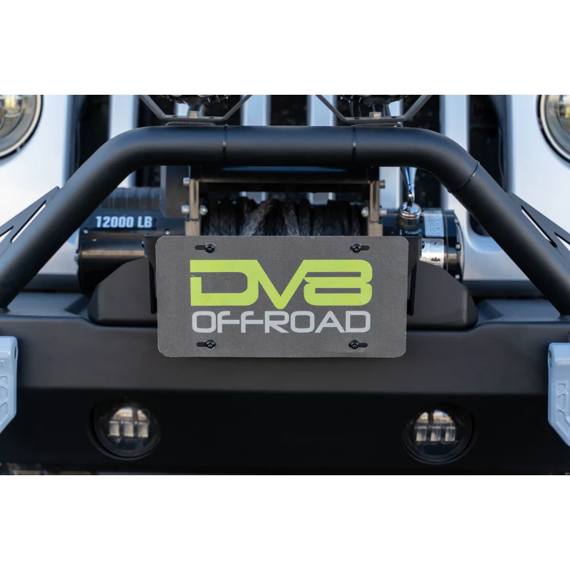 DV8 Offroad Fairlead Mounted Flip-Up License Plate Bracket Model LPBM-02 - Image 4