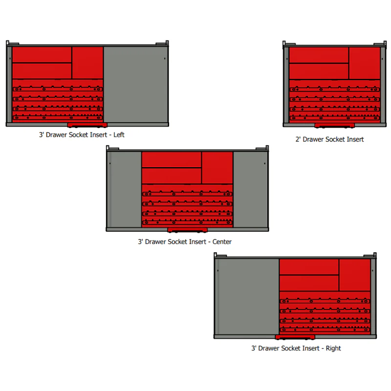 Dyco Drawer Socket Organizer For 24" and 36" Dyco Toolboxes With Drawers - Image 2