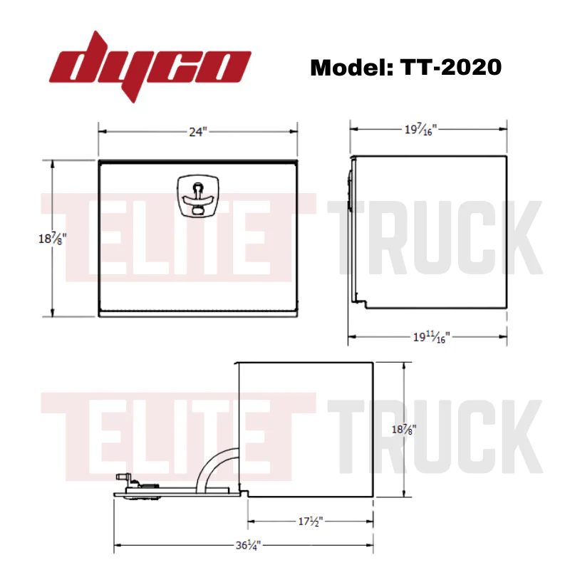 Dyco Steel Underbody Truck Toolbox - Image 3