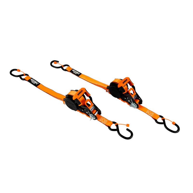 Erickson Manufacturing 2 Pack 1 In X 16Ft 1500Lb Light Duty Self Locking Retractable Ratchet Strap Model 92002 - Image 2