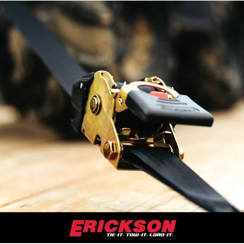 Erickson Manufacturing 2 Pack 2 In X 10Ft 3300Lb Retractable Ratchet Tie Downs Black Model 34416 - Image 4