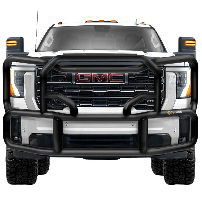 Ex-Guard Kit Extreme-Duty Full-Height Coverage Black Grille Guard Kit w/ Mounting Bracket and Winch Box with Recovery Point Model FX-50BG3-GM2320-MB-20FX-GM23-WB - Image 2