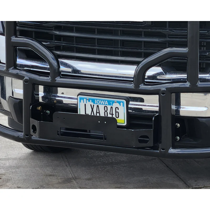 Ex-Guard Kit Extreme-Duty Full-Height Coverage Black Grille Guard Kit w/ Mounting Bracket and Winch Box with Recovery Point Model FX-50BG3-GM2320-MB-20FX-GM23-WB - Image 4