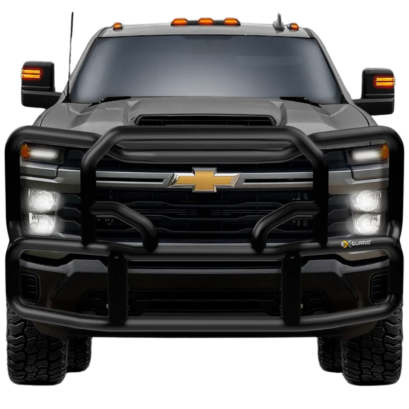 Ex-Guard Kit Extreme-Duty Full-Height Coverage Black Grille Guard Kit w/ Mounting Bracket Model FX-50BG3-GM2320-MB-20FX-GM23