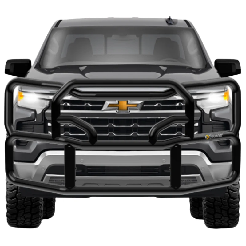 Ex-Guard Kit Extreme-Duty Full-Height Coverage Black Grille Guard Kit w/ Mounting Bracket Model HX-50BG3-GM1519-MB-19HX-GM15 - Image 2