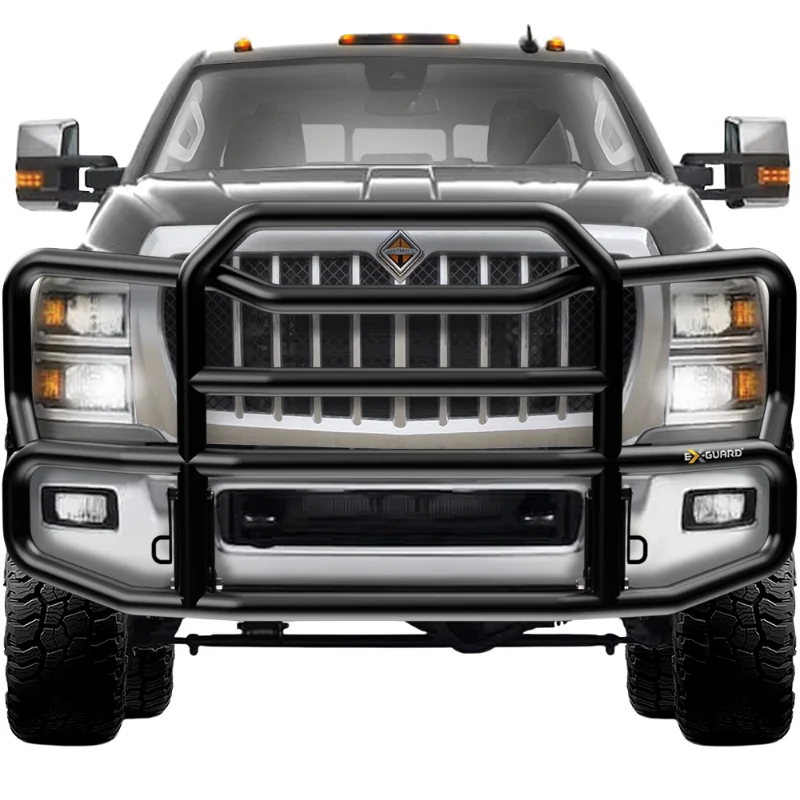 Ex-Guard Kit Extreme-Duty Full-Height Coverage Black Grille Guard Kit w/ Mounting Bracket Model XG-150BG3-GM4619-MB-19XG-GM46 - Image 2