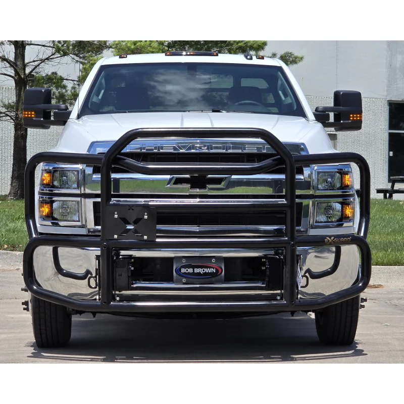 Ex-Guard Kit Extreme-Duty Full-Height Coverage Black Grille Guard Kit w/ Mounting Bracket Model XG-150BG3-GM4619-MB-19XG-GM46 - Image 3