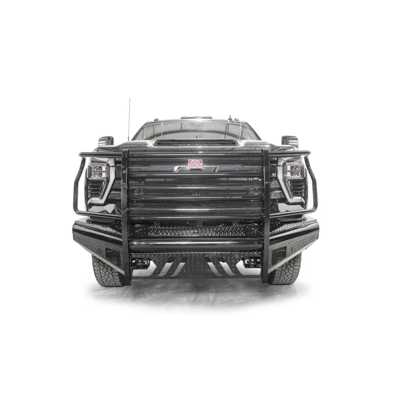 Fab Fours Black Steel Front Bumper w/ Grille Guard Model CH24-S6160-1 - Image 2