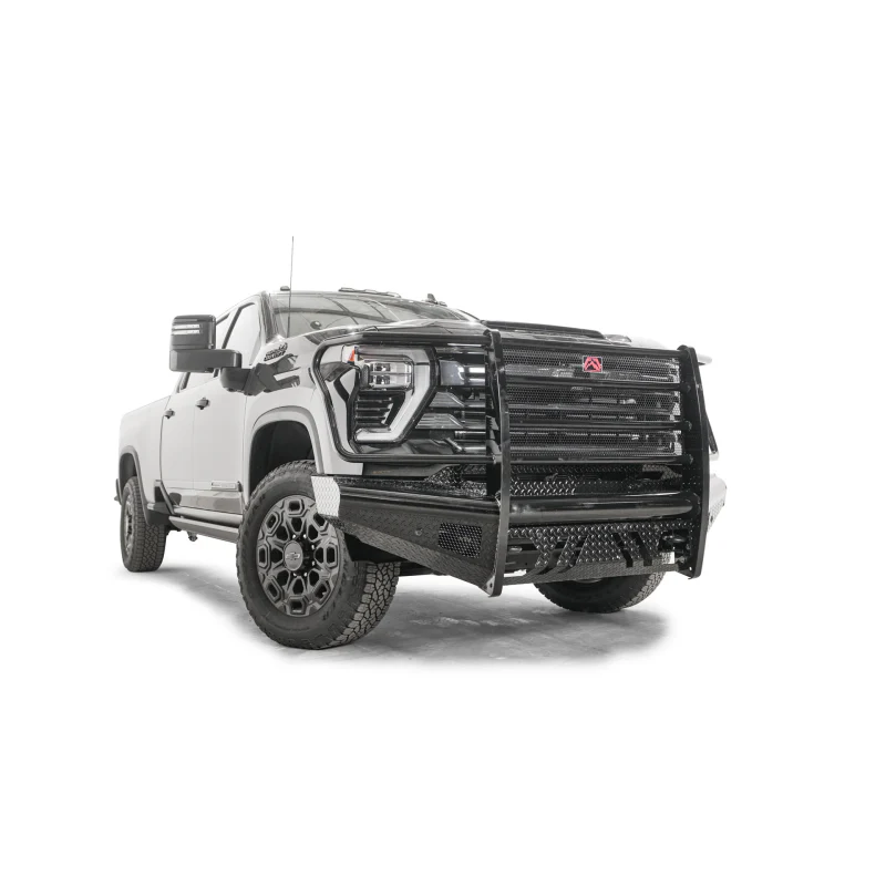Fab Fours Black Steel Front Bumper w/ Grille Guard Model CH24-S6160-1 - Image 3