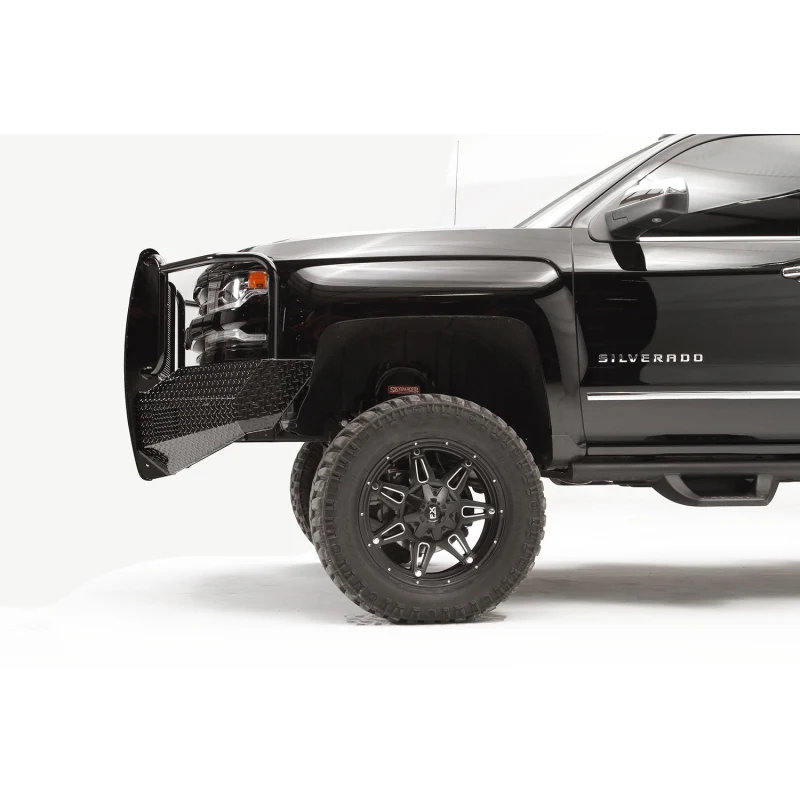 Fab Fours Black Steel Front Bumper w/ Grille Guard Model CS16-K3860-1 - Image 4