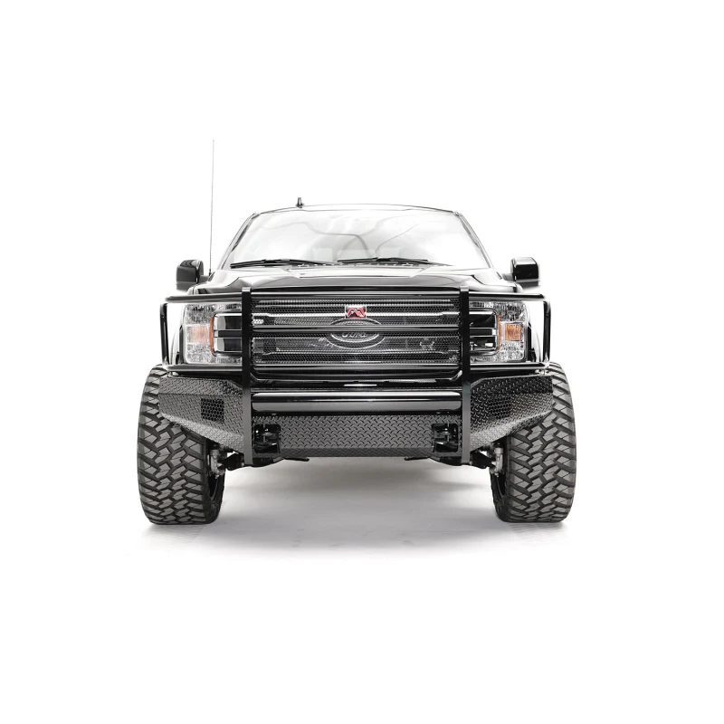 Fab Fours Black Steel Front Bumper w/ Grille Guard Model FF18-K4560-1 - Image 2
