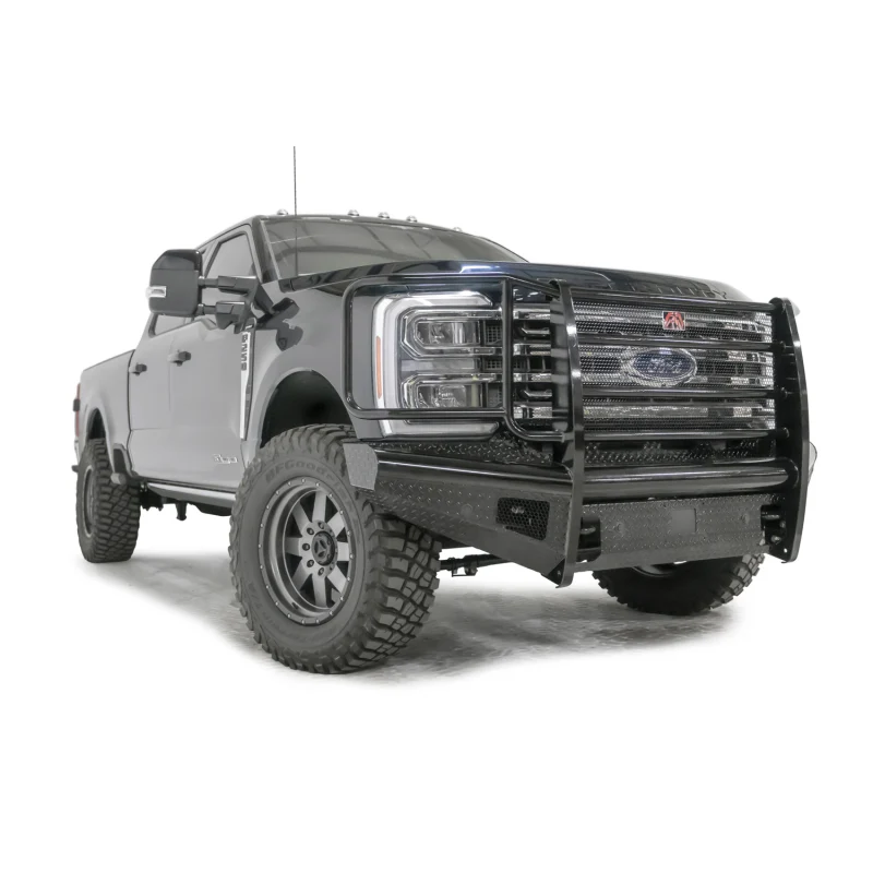 Fab Fours Black Steel Front Bumper w/ Grille Guard Model FS23-S5960-1 - Image 3