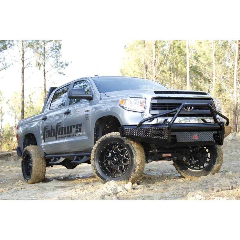Fab Fours Black Steel Front Bumper w/ Pre Runner Guard Model TT14-K2862-1 - Image 3
