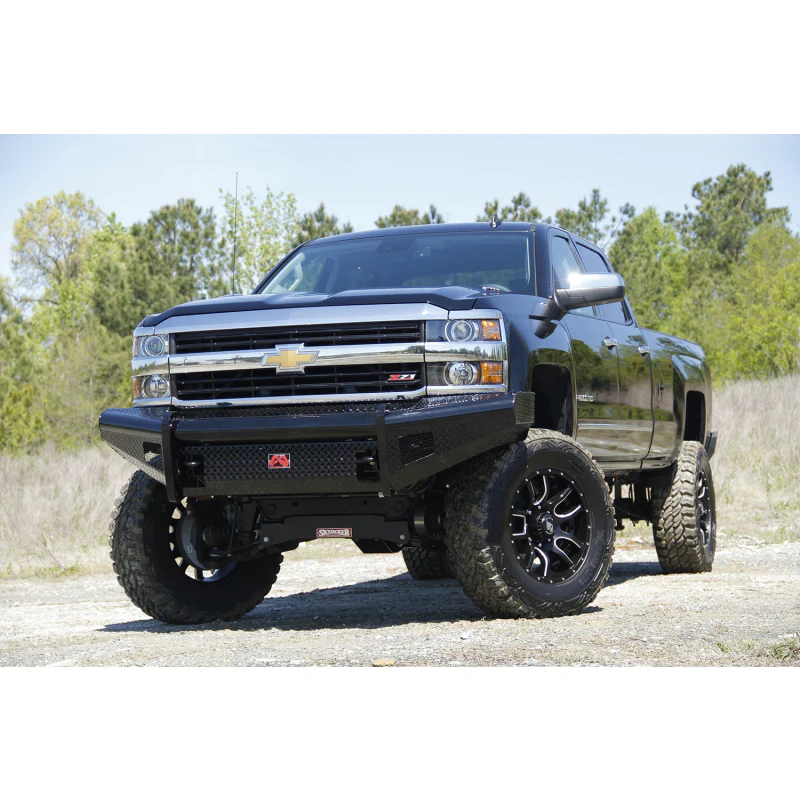 Fab Fours Black Steel Front Ranch Bumper Model CH08-S2061-1