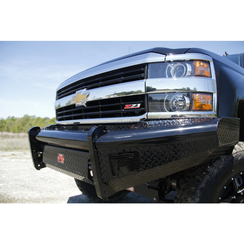 Fab Fours Black Steel Front Ranch Bumper Model CH08-S2061-1 - Image 2