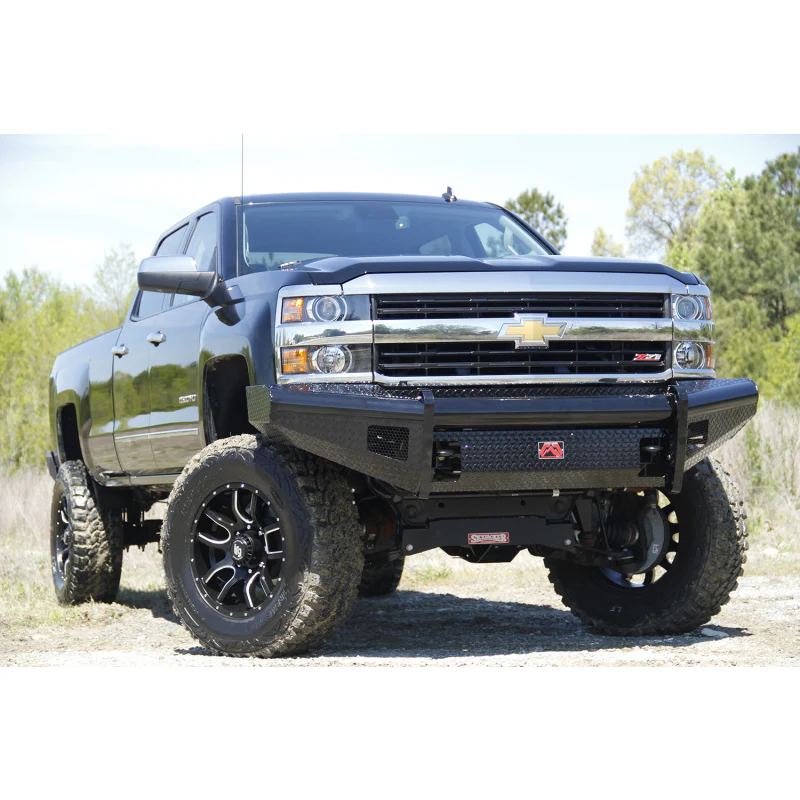 Fab Fours Black Steel Front Ranch Bumper Model CH14-S3061-1 - Image 2