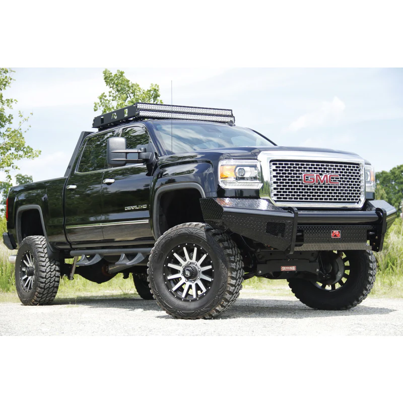 Fab Fours Black Steel Front Ranch Bumper Model GM08-S2161-1 - Image 3