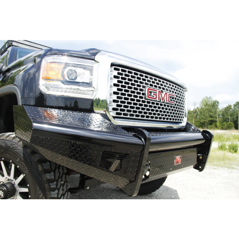 Fab Fours Black Steel Front Ranch Bumper Model GM11-S2861-1 - Image 4