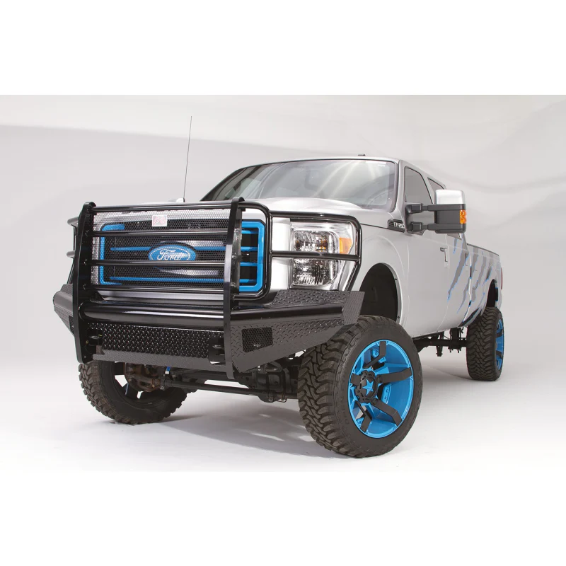 Fab Fours Black Steel Front Ranch Bumper w/ Grille Guard Model FS05-S1260-1