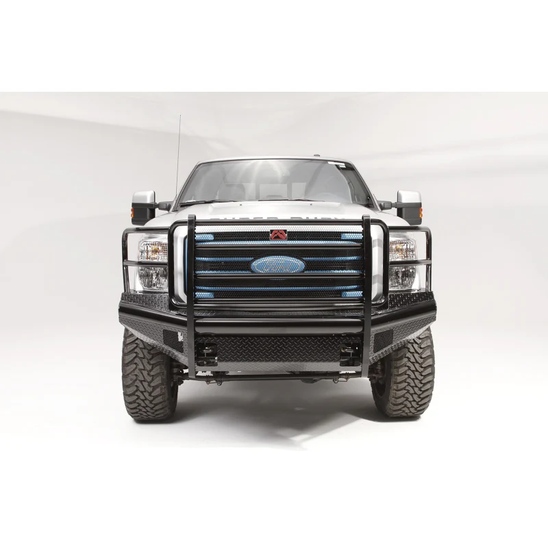 Fab Fours Black Steel Front Ranch Bumper w/ Grille Guard Model FS99-S1660-1 - Image 2
