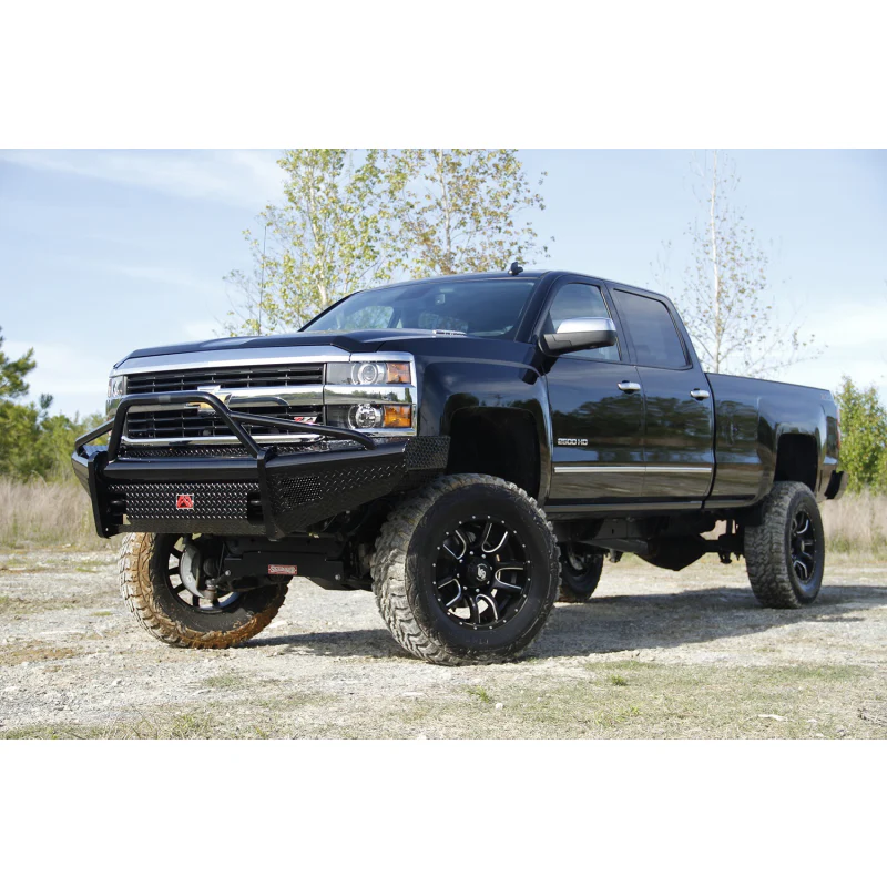 Fab Fours Black Steel Front Ranch Bumper w/ Pre Runner Guard Model CH05-S1362-1