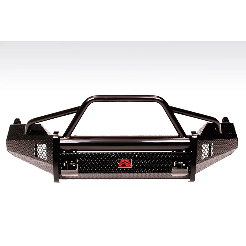 Fab Fours Black Steel Front Ranch Bumper w/ Pre Runner Guard Model DR09-K2462-1