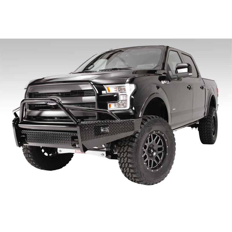Fab Fours Black Steel Front Ranch Bumper w/ Pre Runner Guard Model FF09-K1962-1