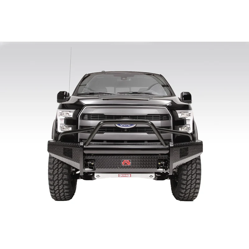 Fab Fours Black Steel Front Ranch Bumper w/ Pre Runner Guard Model FF09-K1962-1 - Image 2