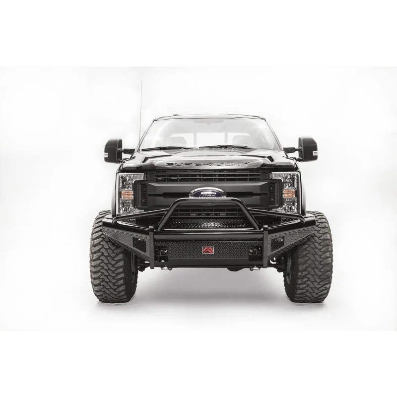 Fab Fours Black Steel Front Ranch Bumper w/ Pre Runner Guard Model FS17-S4162-1